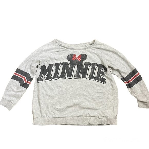 Disney Tops - Vintage Disney MINNIE Mouse Sweatshirt grey 1X